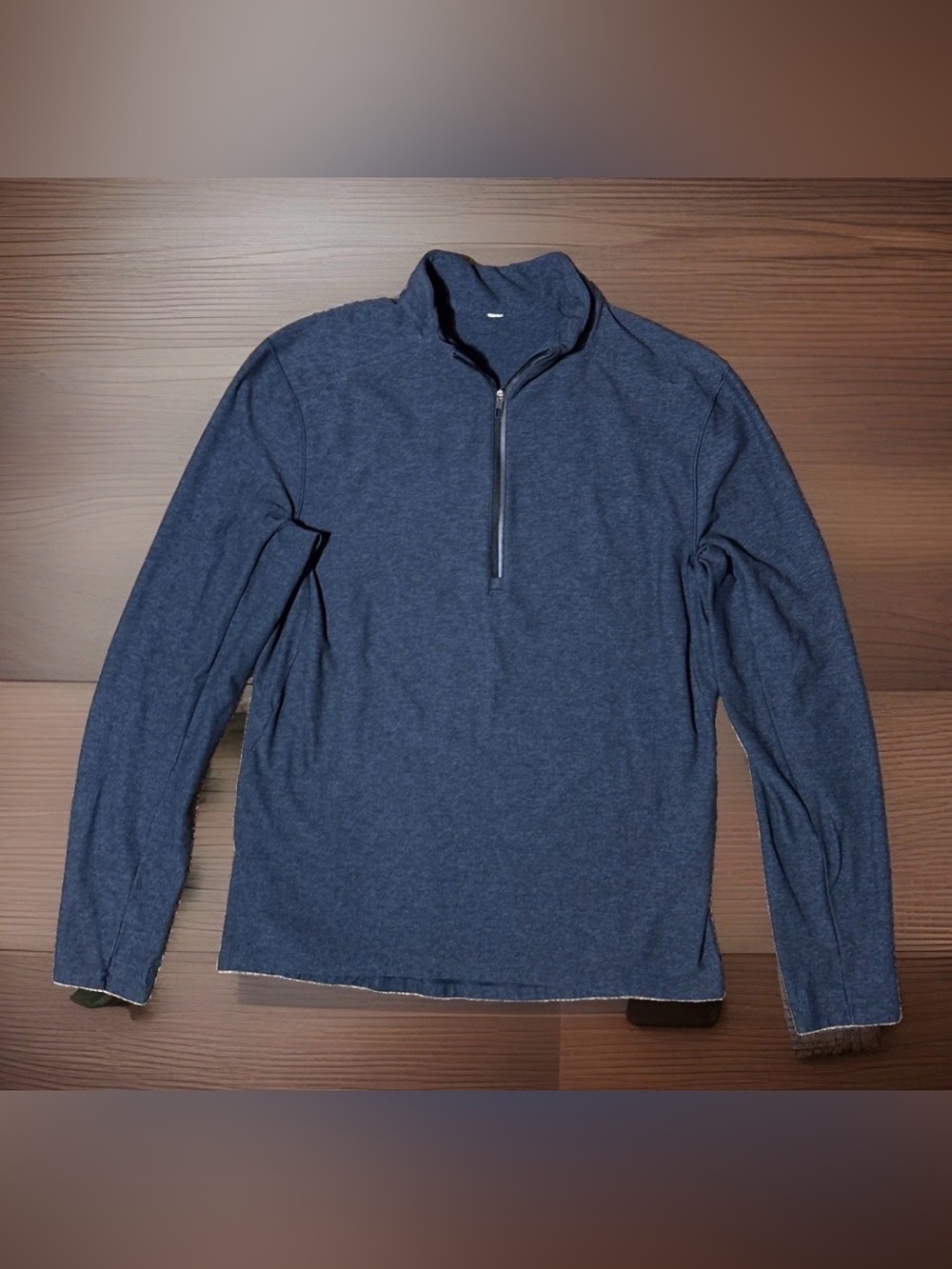 Lululemon Men's Surge Warm Half-Zip Pullover Heathered Blue Size M